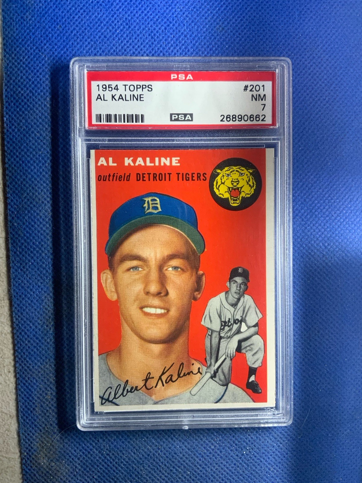 1954 Topps AL KALINE "Mr. Tiger" #201 RC Rookie HOF PSA 7 NRMT