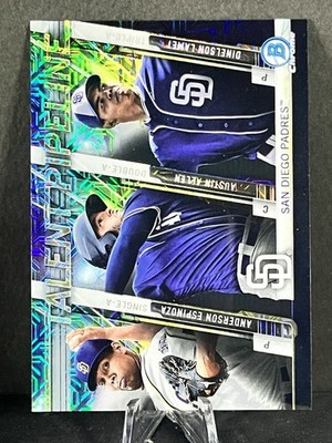 ESPINOZA, ALLEN, LAMET PADRES 2017 BOWMAN TALENT PIPELINE CARD #TPM-SDP