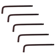 5 PCS 6mm Ball End Hex Key S2 Steel Long Arm L-Shaped Allen Wrench Tool
