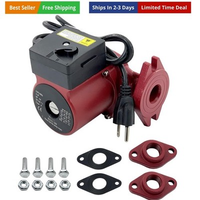 Three-Speed Circulator Pump 115V 17GPM Compatible with Grund-fos UPS 15-58 FC...
