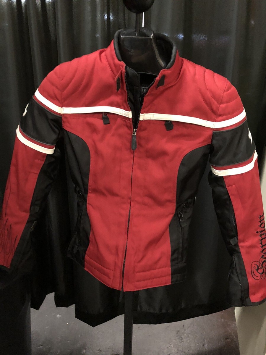 Scorpion Exo Motorcycle Jacket Red, Black & White Sz XS Exo