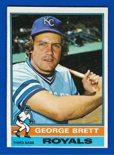 1976 Topps #19 George Brett 2nd Yr. KC Royals Card HOF