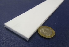 Teflon PTFE Virgin Bar 3/16" - .188" Thick x 1.50" Wide x 48" Long White