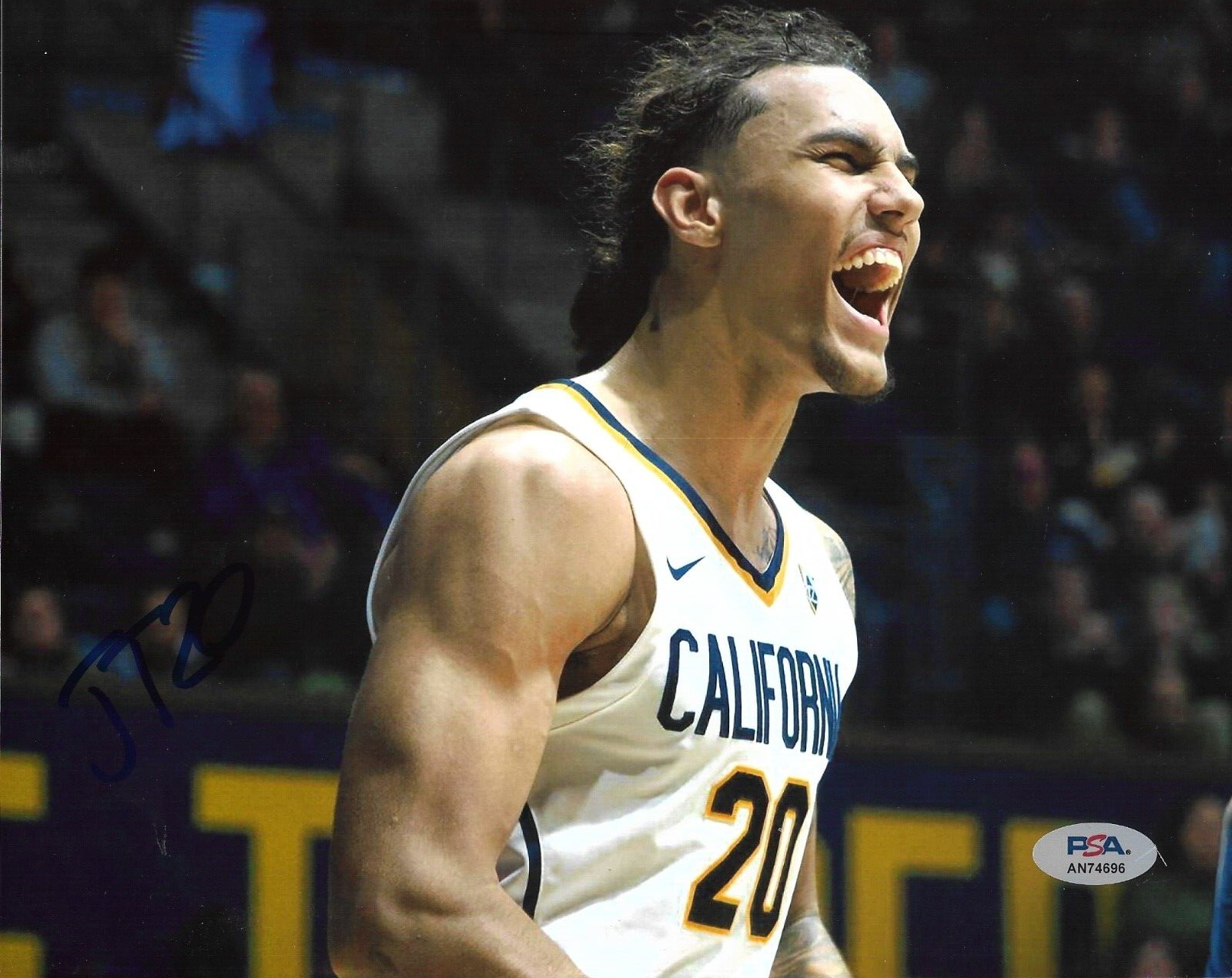 Jaylon Tyson Autographed Signed California Golden Bears Cal Golden Bears Basketball Auto 8x10 Photo PSA DNA #1 