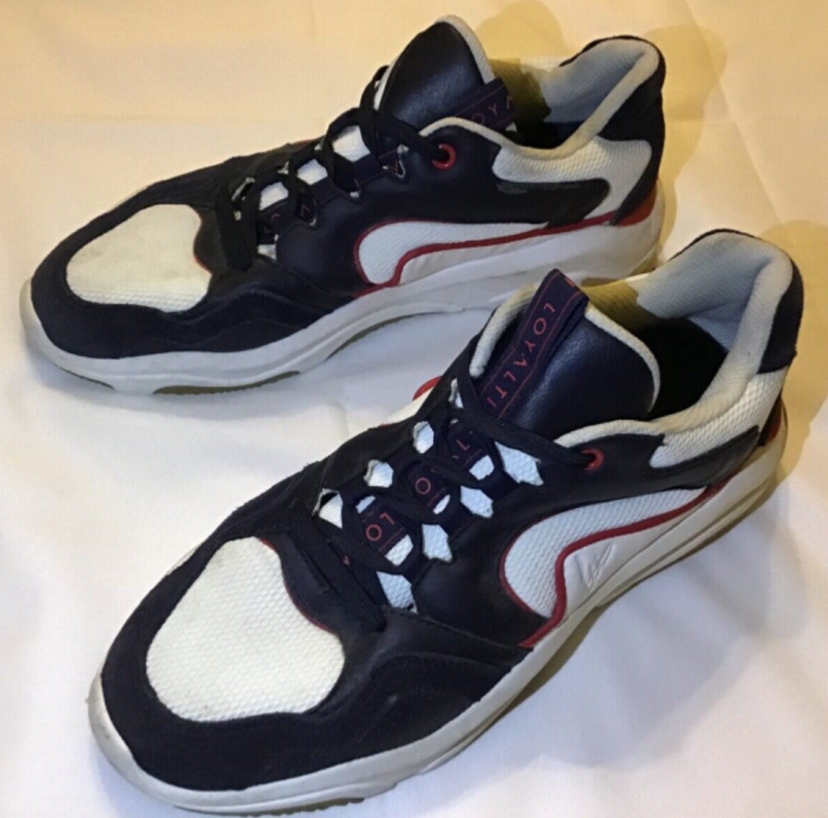 Loyalti Allegiance Loyalti Footwear Discount LOYALTI ALLEGIANCE MENS NAVY  WHITE CHUNKY TRAINERS UK (EU 43