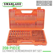 208-Piece Screwdriver Bit Set, Made Chrome Vanadium Steel Security Bit