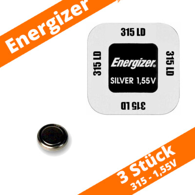 3 x Energizer 315 Uhrenbatterie 1,55 V SR716SW SR67 Knopfzelle Silberoxid
