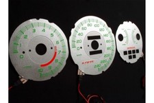 Honda Civic 1992-1995 Glow Gauges Dials Plasma Tacho Glow Style 5 Eg Eh Ej1 Ej2 Honda Civic 1992-1995 Glow Gauges Dials Plasma Tacho Glow Style 5 Eg Eh Ej1 Ej2