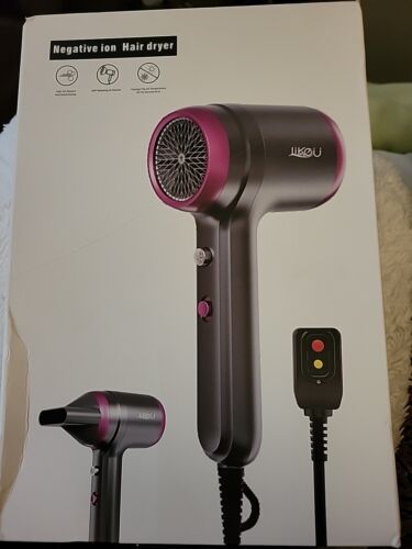 LIKEU Negative Ion Hair Dryer, D52 New Open Box Tested. With Accessories Seen.  - Picture 1 of 5