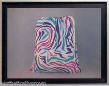 Gymnastics Leotard Grip Bags / Multi Print Zebra Gymnasts Birthday Goody Bag