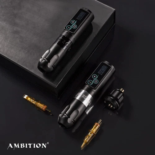 Ambition Wireless Tattoo Machine Rotary Pen Touchscreen Battery Pack 2400mAh LED image 12