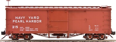 Accucraft / AMS AM2201-23 Box Car - Navy Yard Harbor Box Car Red, 1:20.3 scale