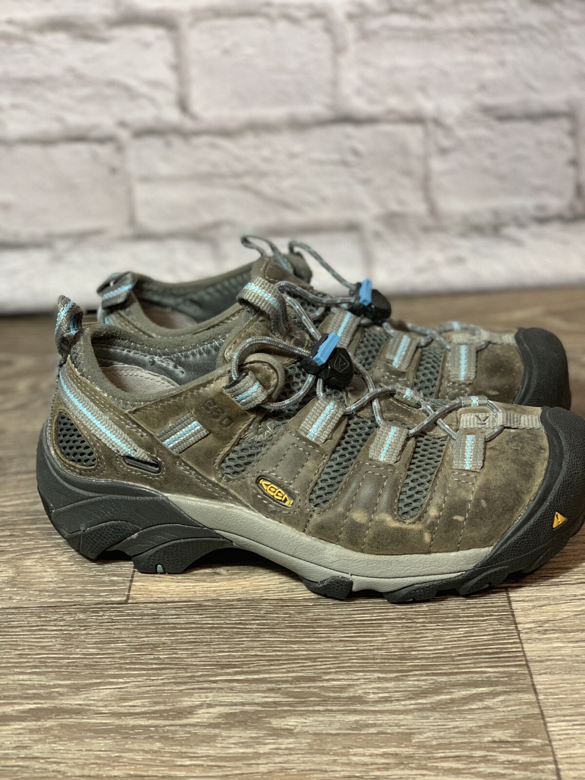 Scarpe da lavoro Keen Atlanta Cool ESD marrone punta acciaio sneakers donna taglia 6 5