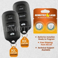 2 For 2002 2003 2004 2005 2006 Toyota Camry Remote Car Keyless Entry Key Fob