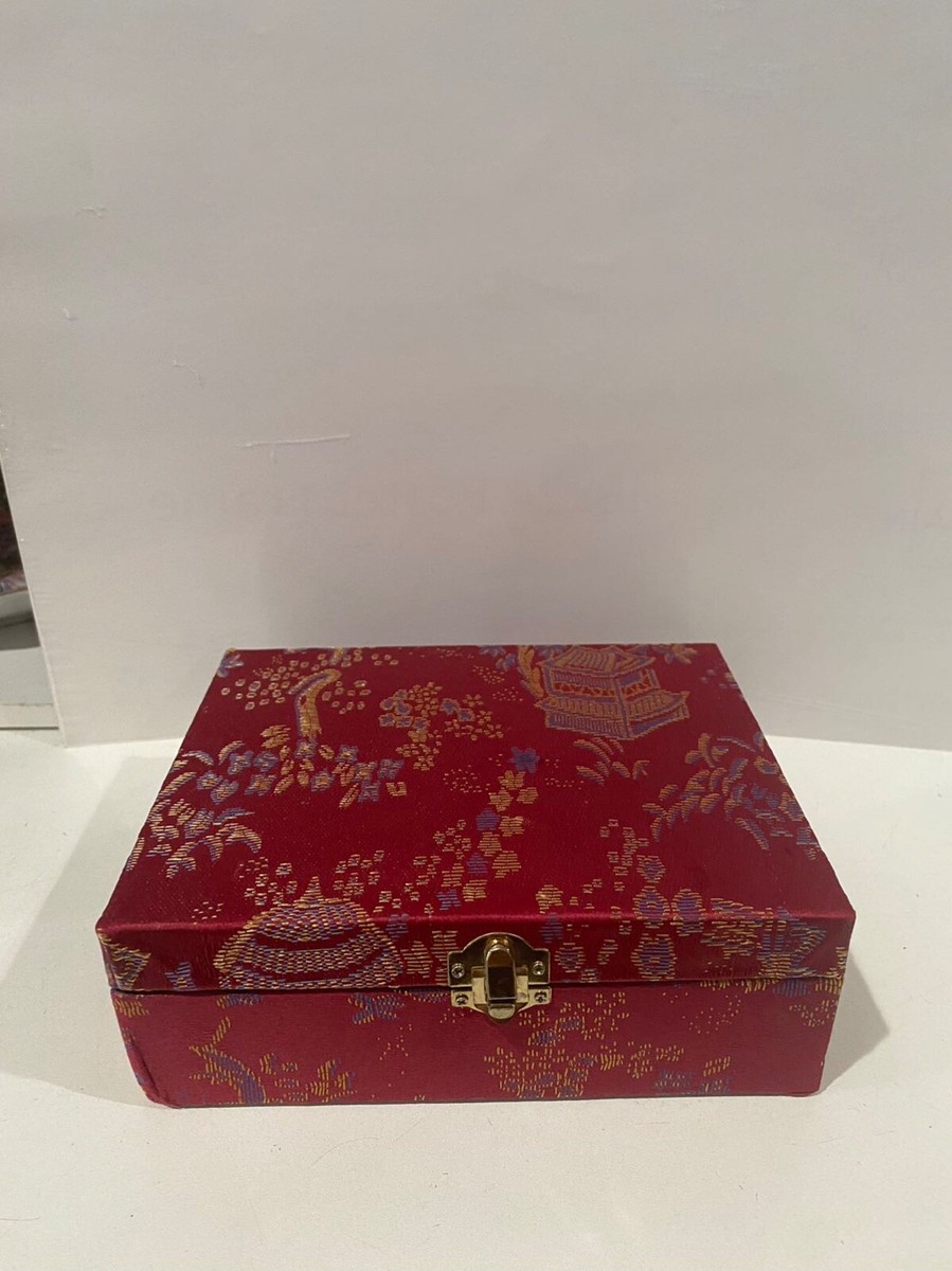 Vintage Chinese 9 Piece Miniature Tea Set in Yellow Silk Box | eBay