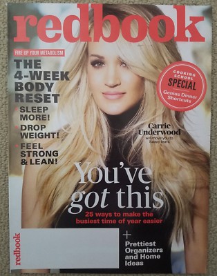 Carrie Underwood Redbook Magazine September 2018