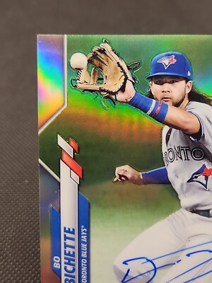 MLBカード　bo bichette auto 2020 Topps Chrome Bo Bichette RC Refractor Auto #ed /499 Toronto