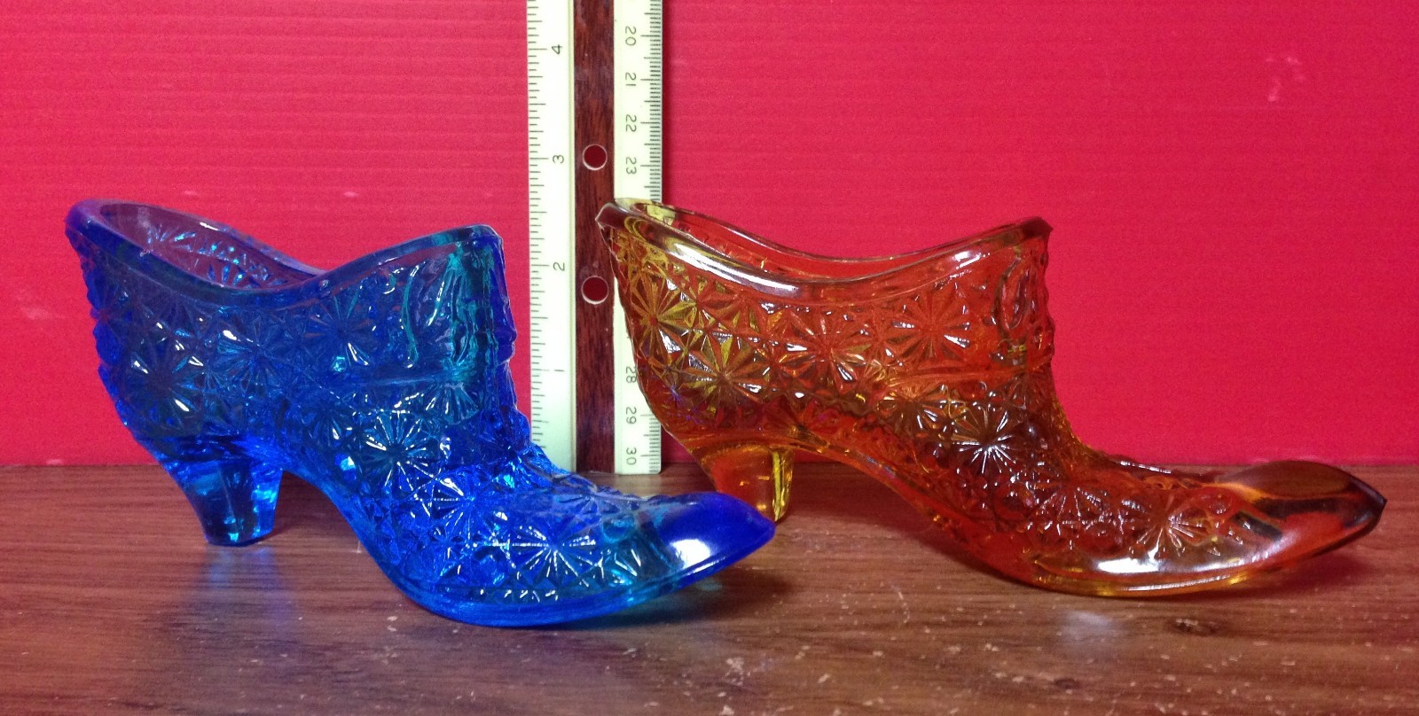 PANTOFOLA D’ORO Pantofole vintage in vetro artistico margherita e bottoni