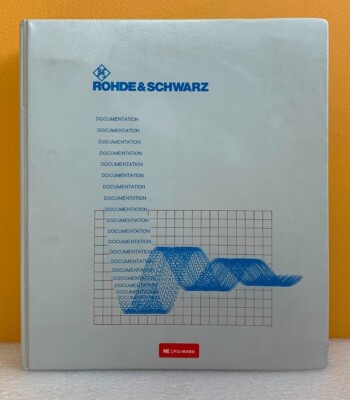 Rhode & Schwarz 1125.5610.12-07 Volume 1 Test and Measurement Operating Manual.