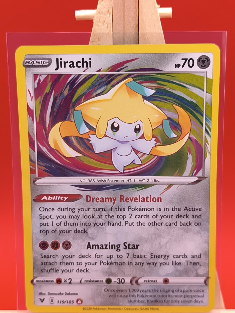 ジラーチ　jirachi 119/185　ビビットボルテージ　ポケカ　英語　海外 Amazon.com: Pokemon - Jirachi 119/185 - Amazing Rare - Vivid