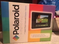 Pictures BRAND NEW Polaroid Simplicity 7  digital Photo Frame w Weather Station