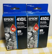2 Pack Epson 410XL High-Capacity Photo Black Ink Cartridge T410XL120 2024