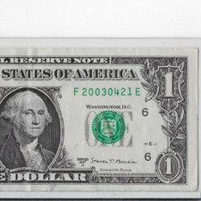 $1 BIRTHDAY NOTE "20030421"; APRIL 21, 2003