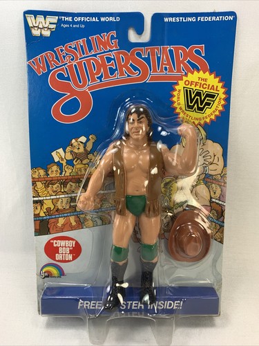 VINTAGE WWF LJN Wrestling Superstars MOC Cowboy Bo...