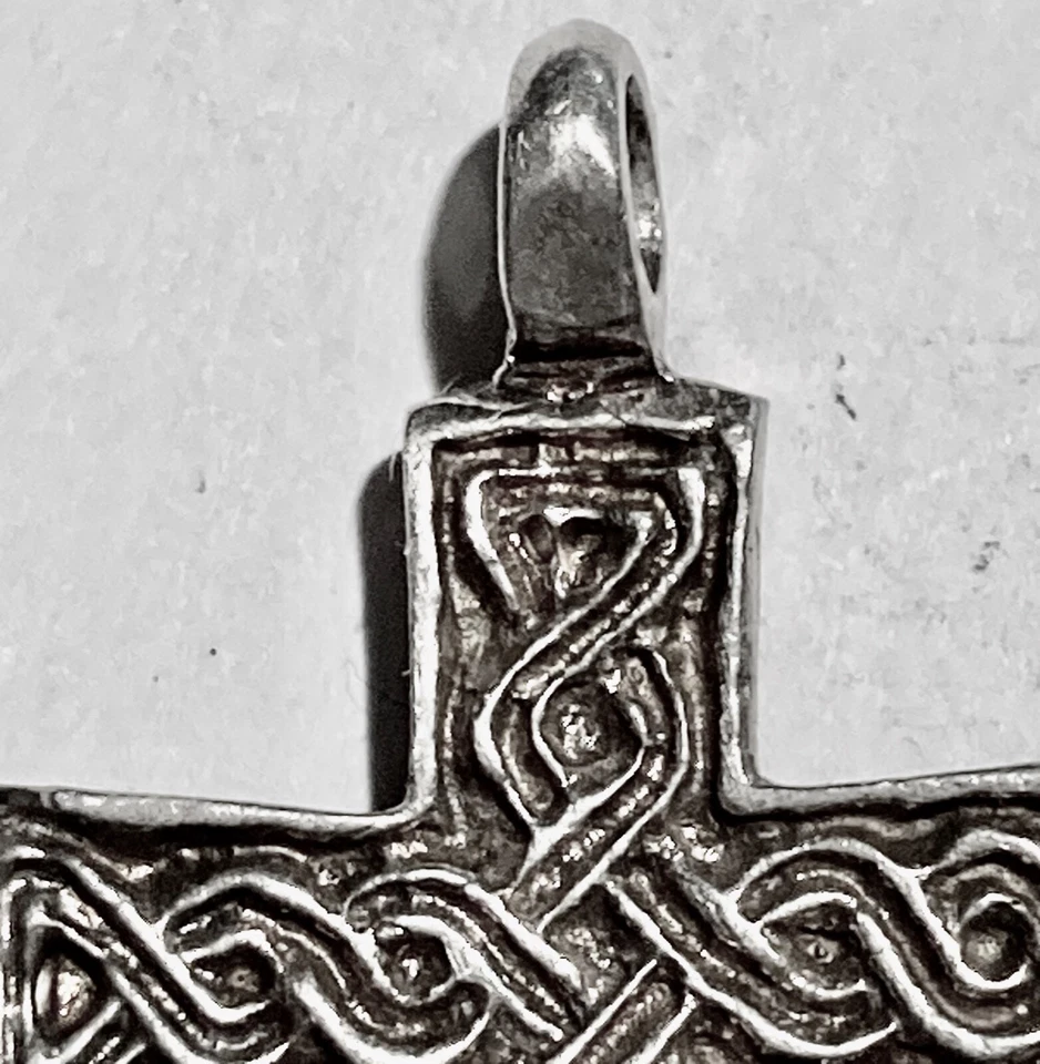 Pendentif croix ancien en argent - N°ABC - jewelry - Photo 3/4