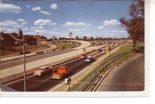Junction of Edsel Ford and John Lodge Expressways, Detroit, Michigan, 1958  !