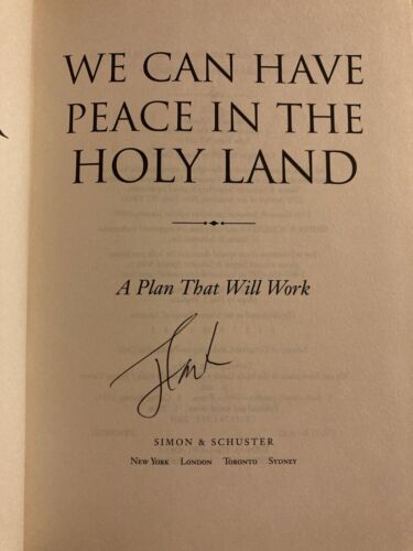 Jimmy Carter SIGNED We Can Have Peace In The Holy Land—HC 1st - Picture 2 of 3