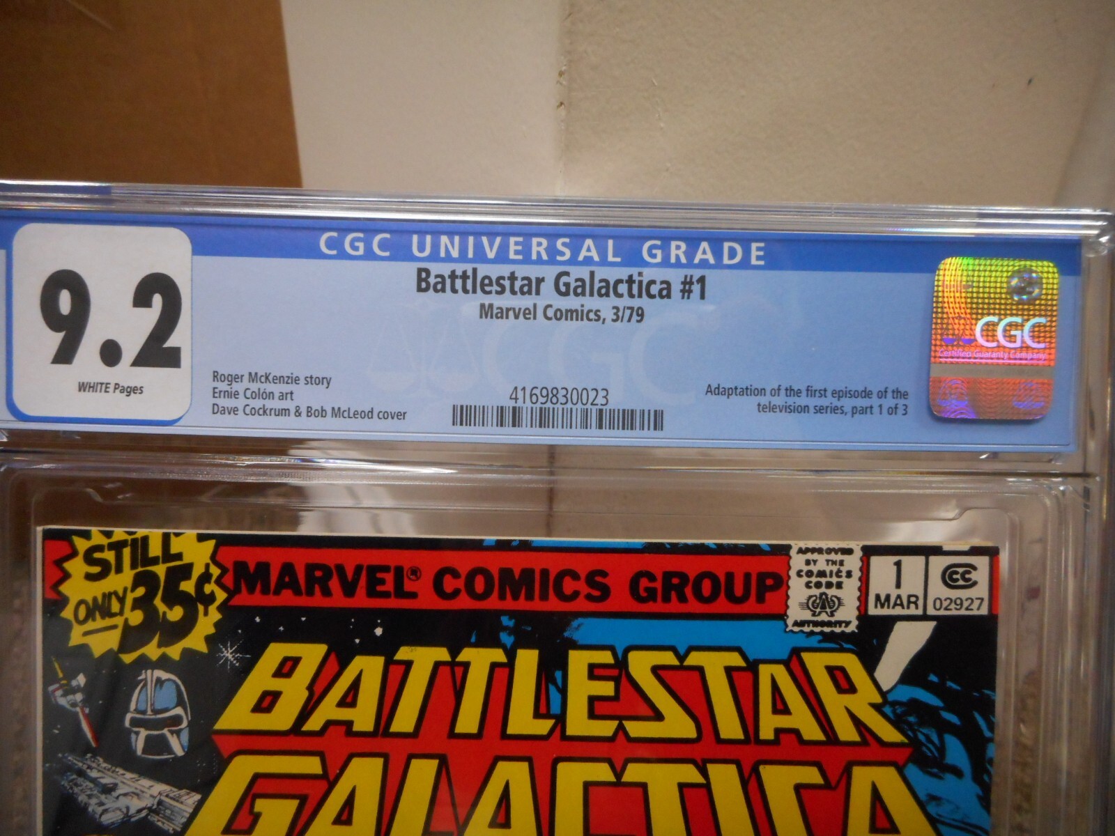 Battlestar Galactica 1 cgc 9.2 Marvel 1979 TV show movie 1st series ...