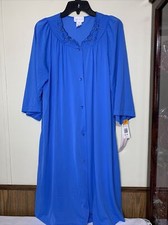 Shadowline Robe Size Small Button Down NEW Dark Sapphire Blue
