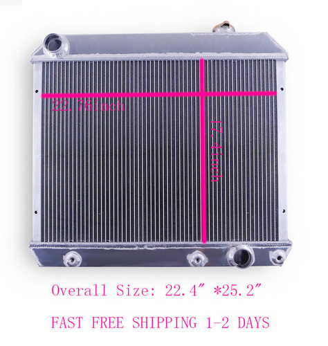 Aluminum Radiator For 63-66 64 65 Chevy C10 Truck C20 C30 K10/20 Pickup ...