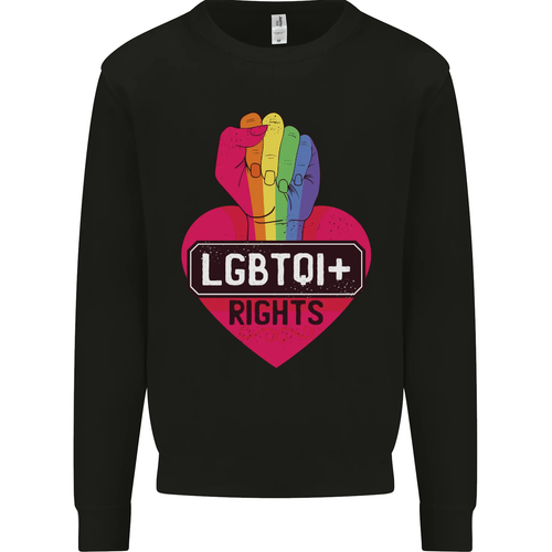 LGBTQI + Rights Gay Pride Awareness LGBT Kids Sweatshirt Sweater - Picture 16 of 97