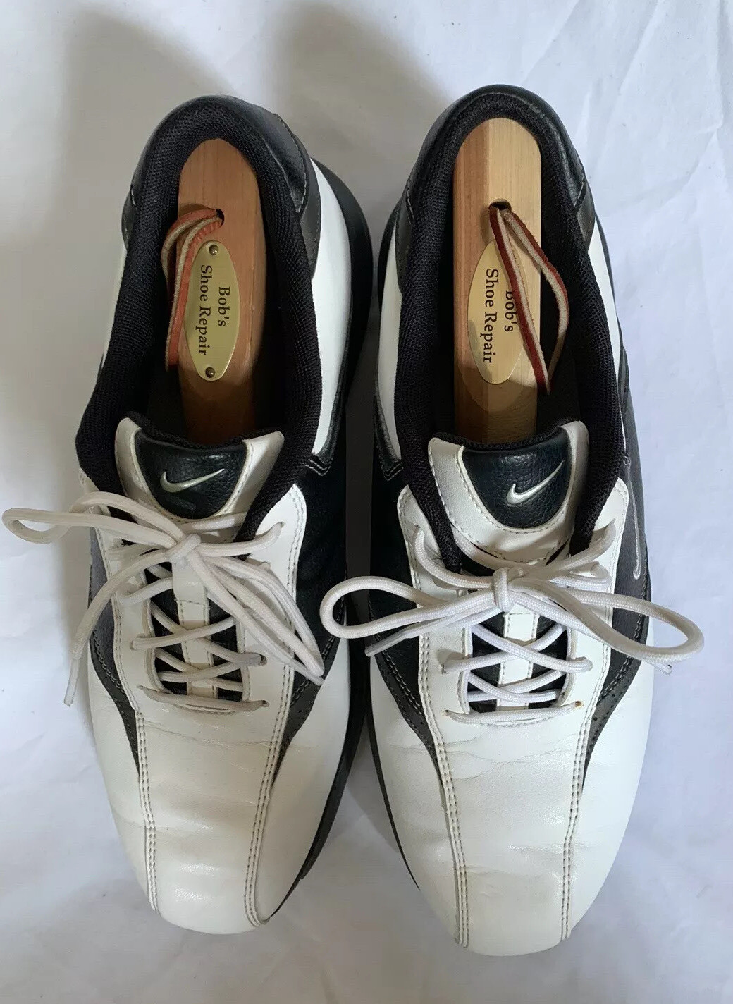 Nike Heritage Golf Men’s Black/White Cleats Shoes 418624101 Size 8.5