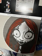 Disney Nightmare Before Christmas Fabric Shower Curtain Jack Skellington Sally