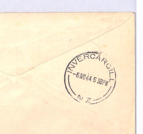 NEW ZEALAND Air Mail Cover UNION AIRWAYS FIRST FLIGHT 1944 Aviation ART YM185 - Picture 4 of 12
