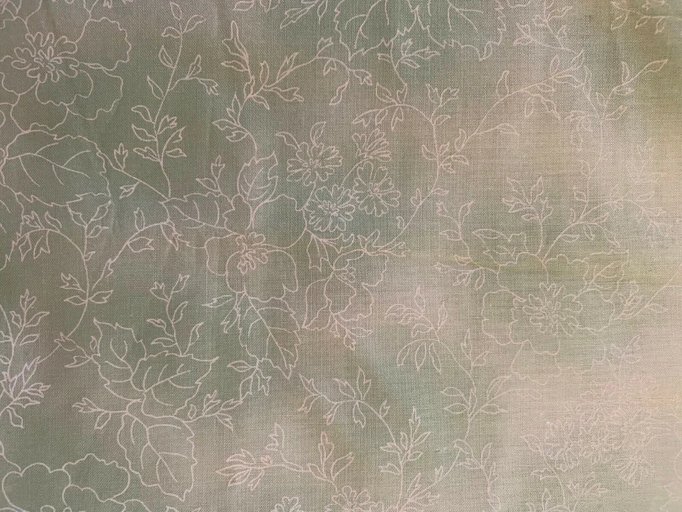 COTTON Fabric #3 Pale Greens 2 Prints - Image 3 of 3