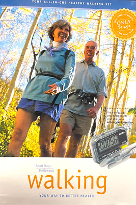 Small Steps Big Reward - Walking Gift Set - 64pg book + Pedometer 13z
