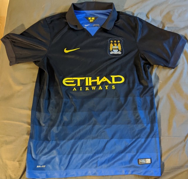 Auth NIKE Manchester City 2013/2014 Away Soccer Jersey