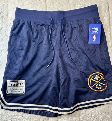 NWT Men's Ultra Game Denver Nuggets Mesh Classic Basketball Shorts Sz Lrg NEW