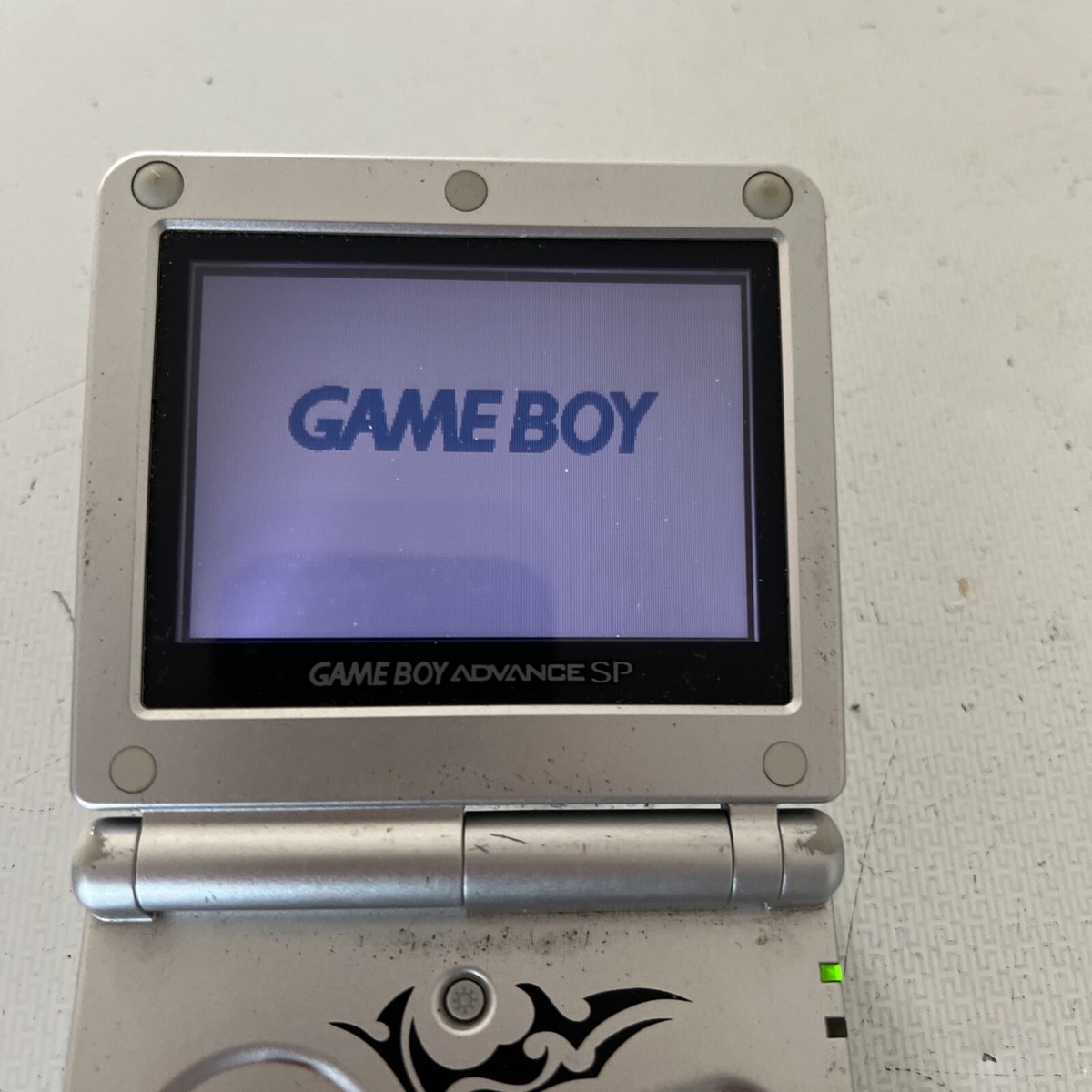 Game Boy Advance SP Tribal Limited Edition Silver for sale