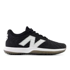 New Balance Mens FuelCell 4040v7 Turf Trainer Baseball Shoes BLACK|WHITE