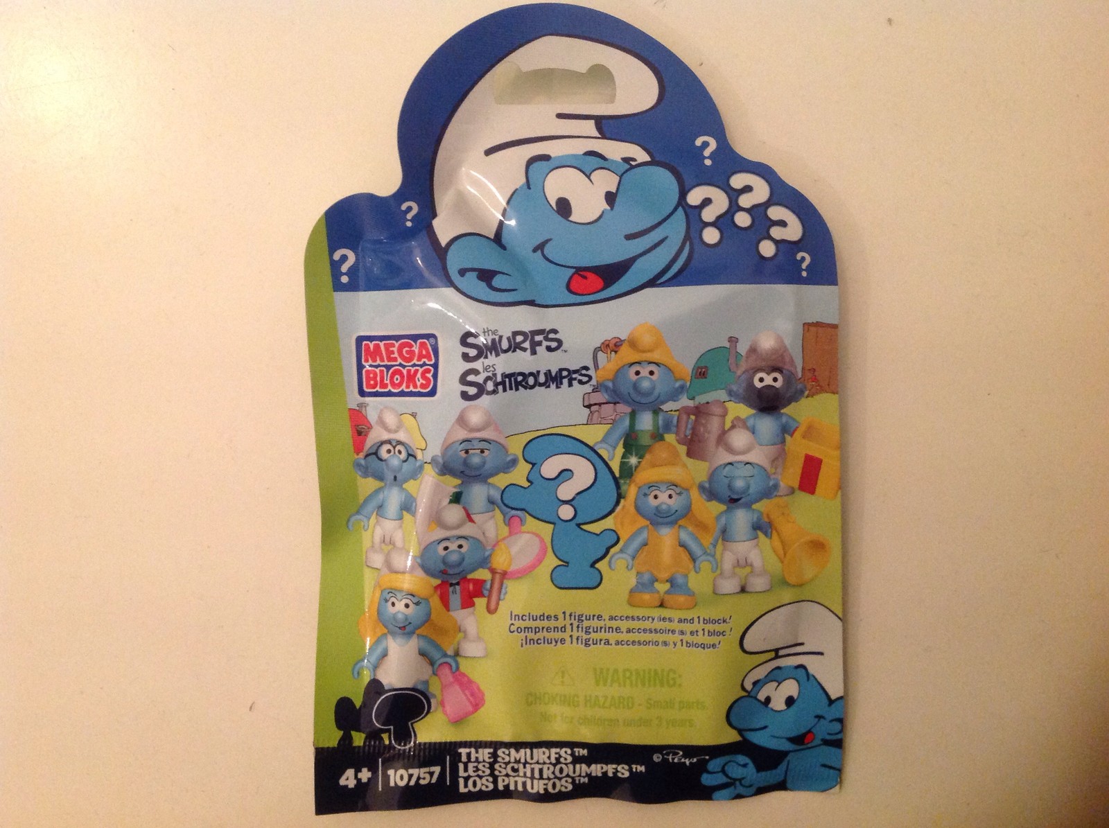 New Mega Bloks The Smurfs Random Figure Blister Pack Unopened Random Set 10757