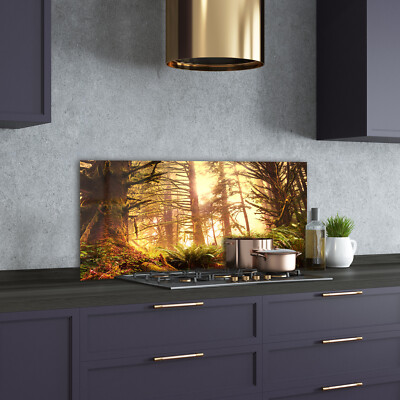 Panneau Décoratif De Cuisine Tulup - Verre 120x60 Cm - Motif Trois Chevaux - Moderne Et Facile à Nettoyer