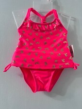 Toddler Girl  s Tankini Bikini 2 pc Set Gold Unicorn print Real Love