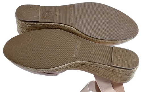 Dream Pairs Women Sz 10 Espadrille Wedge Sandals Elastic Ankle Strap Close Toe - Picture 6 of 7