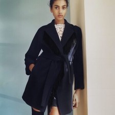 RARE FIND MAJE Gypso boho wool-blend coat