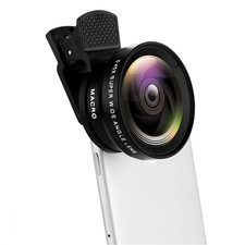 Phone Camera Lens 0.45x HD Wide Angle Lens 10x Macro Lens HD Lentes For iPhone